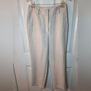 Aritzia Wilfred Crepe Pants Cream Sz 8